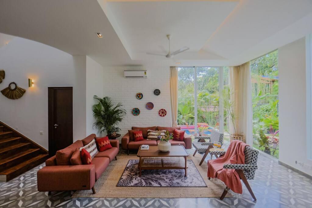 Presidential Luxury Villa Anjuna With Pvt Pool & Bathtub, Most Prime Location מראה חיצוני תמונה